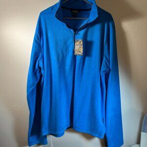 NWT - Landway 3/4 Zip Blue Fleece Pull Over 3XL